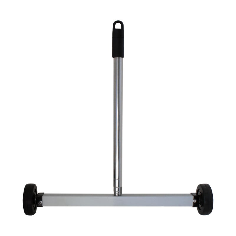 GRIP Magnetic Pickup Sweeper 17" - 8.8 lb Capacity - Chrome Handle Extends from 23" to 40" - Easy Cleanup of Workshop, Garage, Construction - Lawn Sweeper - Image 1